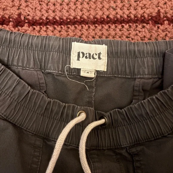 Pact Charcoal Gray Drawstring Pants - Picture 4 of 7
